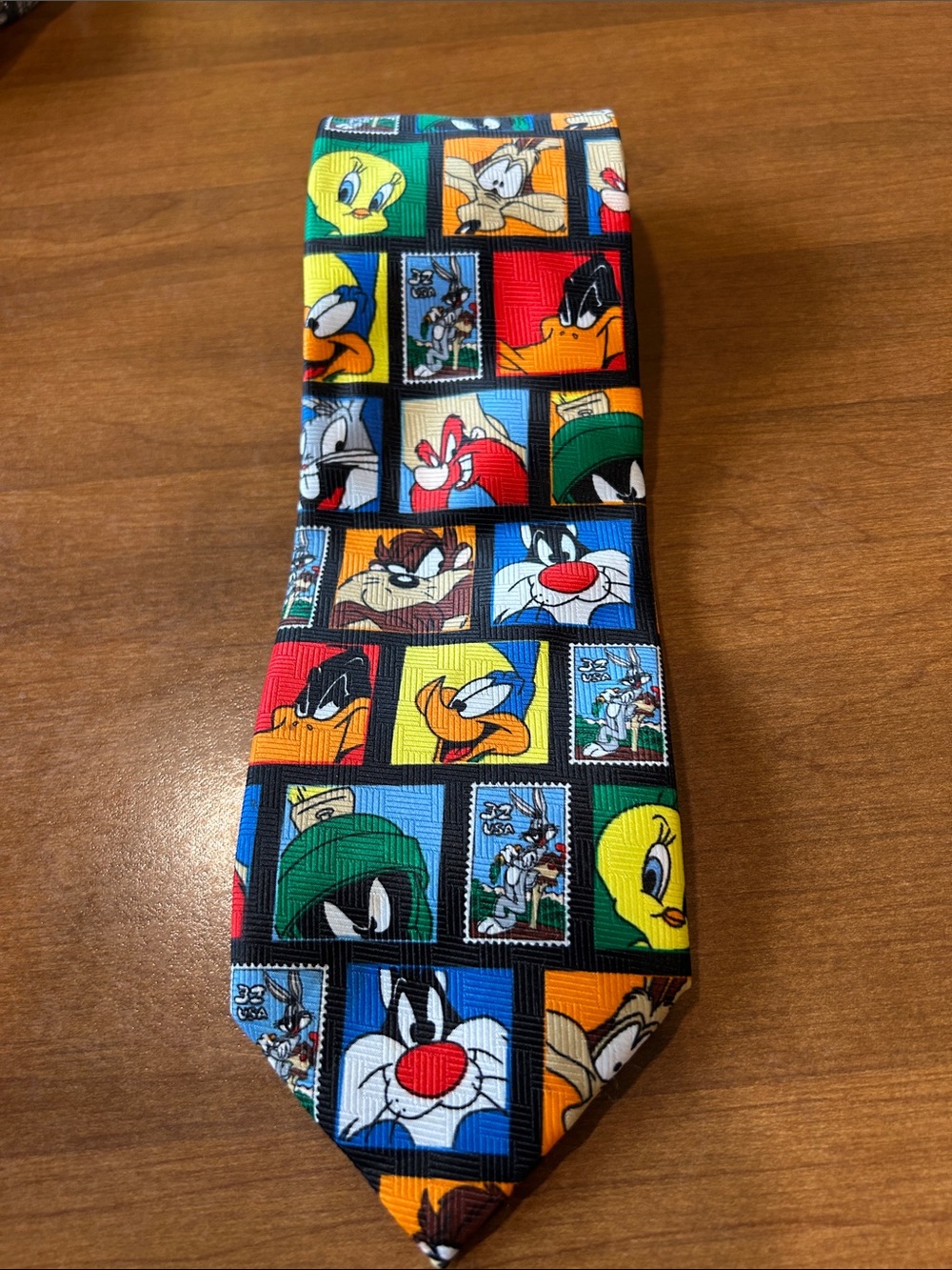Warner Bros. Multicolor Looney Tunes Character Block Tie
